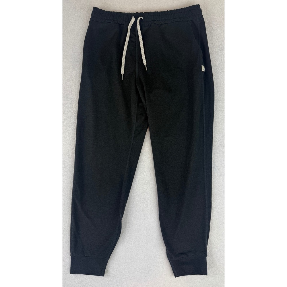 Vuori Ponto Performance Jogger Mens Small Black Drawstring Sweatpants FLAW